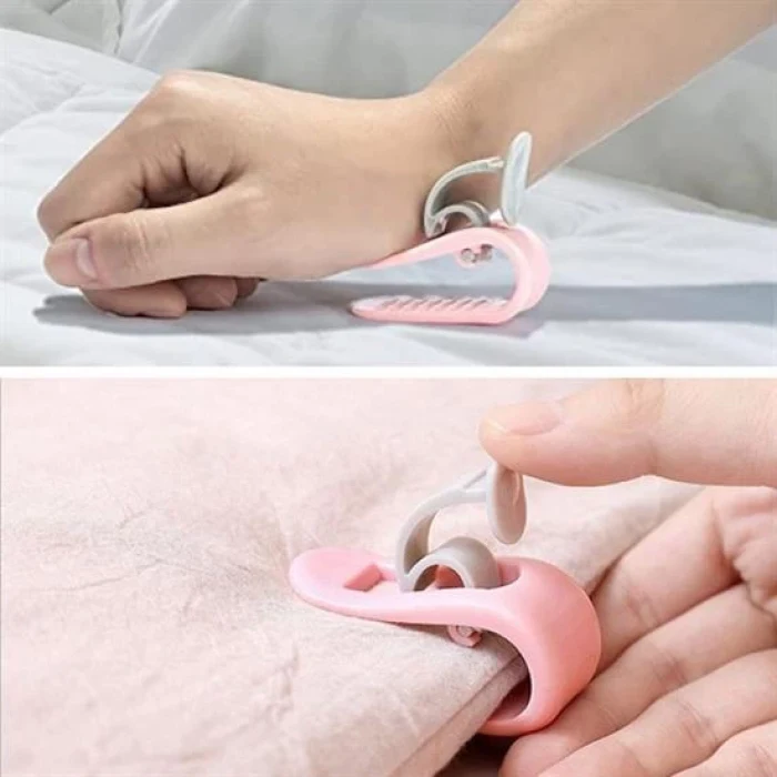 4 Adet İğnesiz Yorgan Çarşaf Ve Perde Tutucu Sabitleyici Kaydırmaz Örtü Düzenleyici Klips (5124)