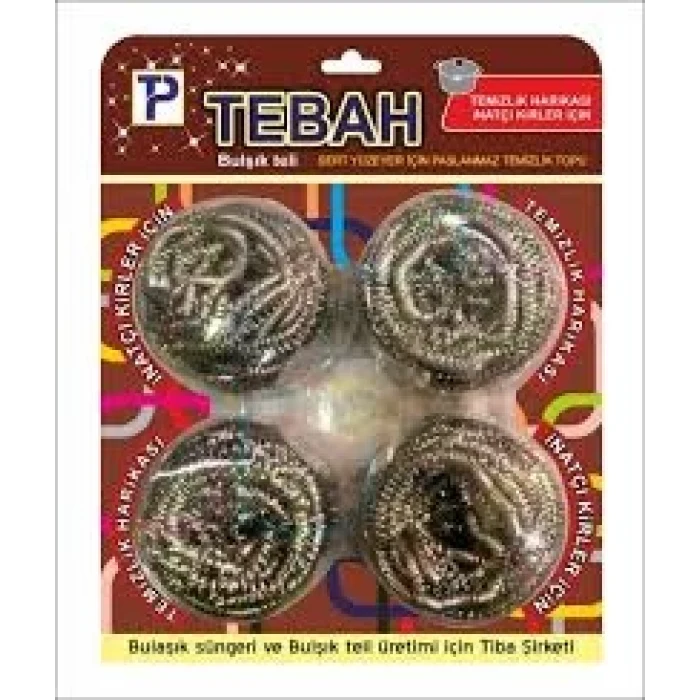 4 PARÇA  BULAŞIK TOP TELİ (5124)