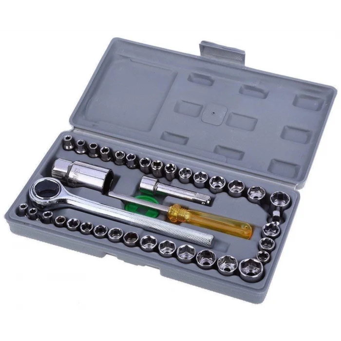 40 PARÇA  LOKMA TAKIMI PLASTİK KUTULU COMBINATION SOCKET WRENCH SET (5124)