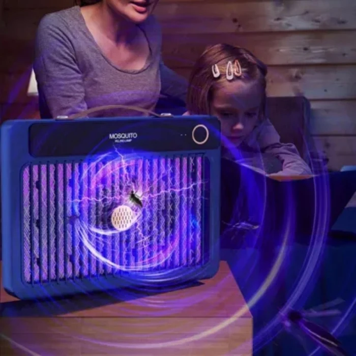 4000mAh Şarj Edilebilir Kablosuz 3000V Yüksek Güçlü Elektrikli Sivrisinek Öldürücü Sivrisinek Öldürme Lambası,Sinek Kıran BG-009 2000 mah (5124)