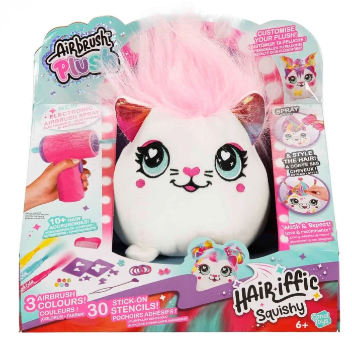 45541 SUN-CNL-HOBİ SET AIRBRUSH PLUSH HAIR IFFIC SQUISHY BO 2A