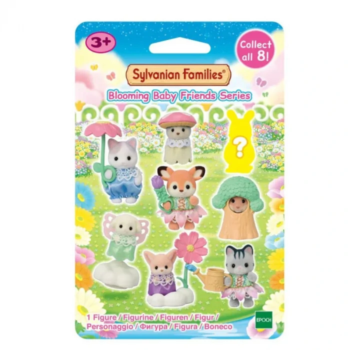 5823 Sylvanian Families Bebek Minifigür Çiçek Serisi Tekli Sürpriz Figür +4 yaş