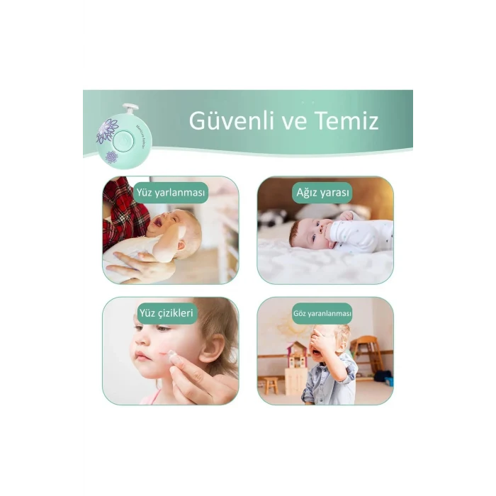 6 Başlıklı Pilli Tırnak Törpüsü ( Bebekler Kullanılabilir )  (5124)