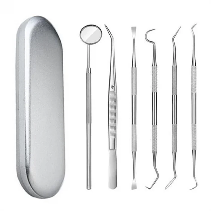 6 Parça Kutulu Ağız Bakımı Diş Bakım Seti Ağız Hijyen Takımı (5124)