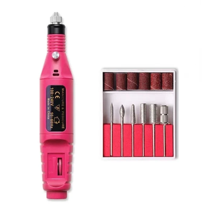 6 Uçlu Elektrikli Manikür Pedikür Seti ( 2000-300RPM HIZ ) (5124)