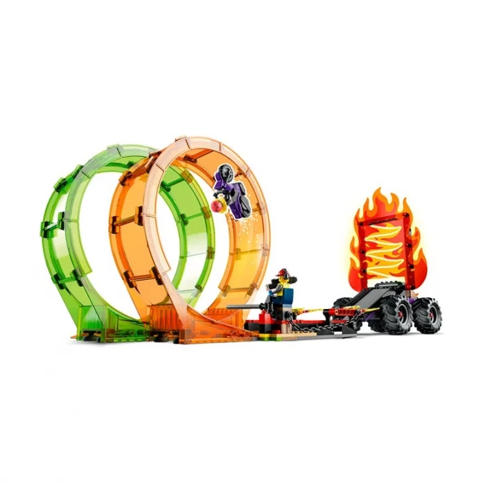 60339 Lego City - Çift Çemberli Gösteri Arenası 598 parça +7 yaş