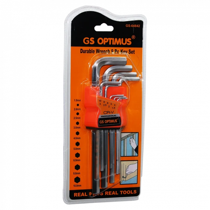 9 PARÇA  KROM UZUN - DÜZ ALYAN 180MM (5124)