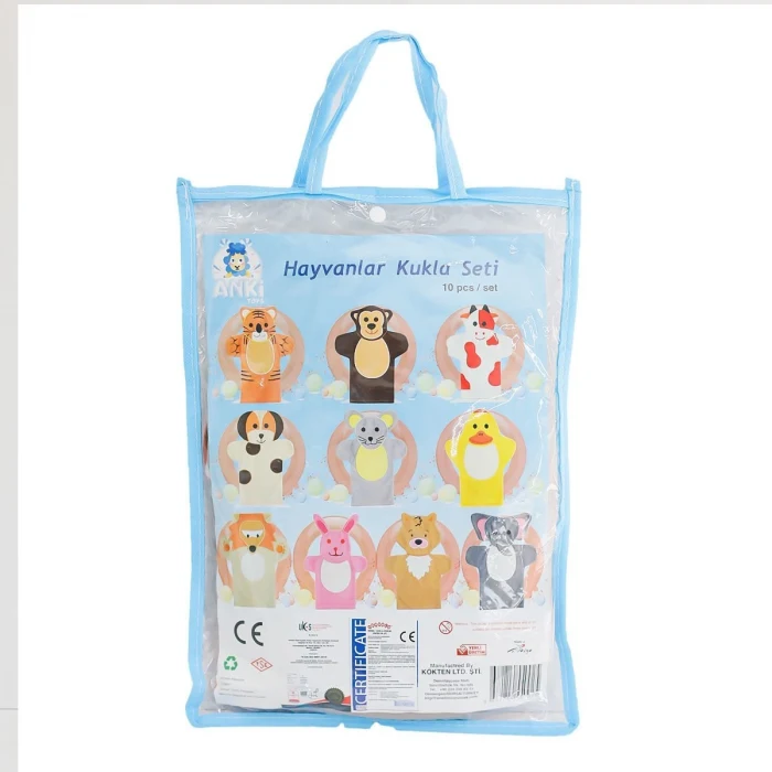 AND-5002 HAYVANLAR KUKLA SETİ 10 LU