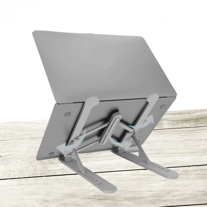 Ayarlanabilir Plastik Dizüstü Destek Tabanı Katlanabilir Taşınabilir Laptop Sehpası Yükseltici (5124)