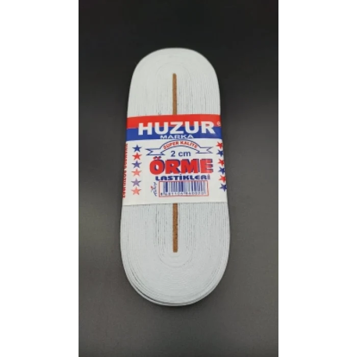 BEYAZ - 2CM PAÇA LASTİK YASSI GENİŞ 10MT (5124)