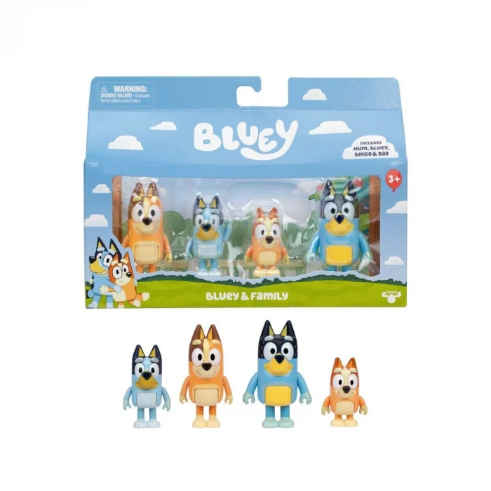 BLUEY/18915 BLUEY 4LÜ FİGÜR SET ASORTİ