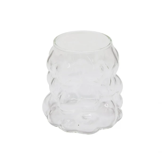 BONCUKLU - BOĞUMLU CAM BARDAK 340ML KAHVE - SUNUM - MEŞRUBAT (5124)