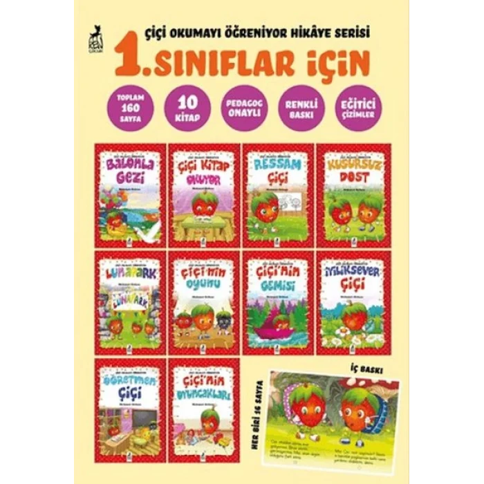 Çiçi Okumayı Öğreniyor Hikaye Serisi (1. Sınıflar için 10 Kitap)