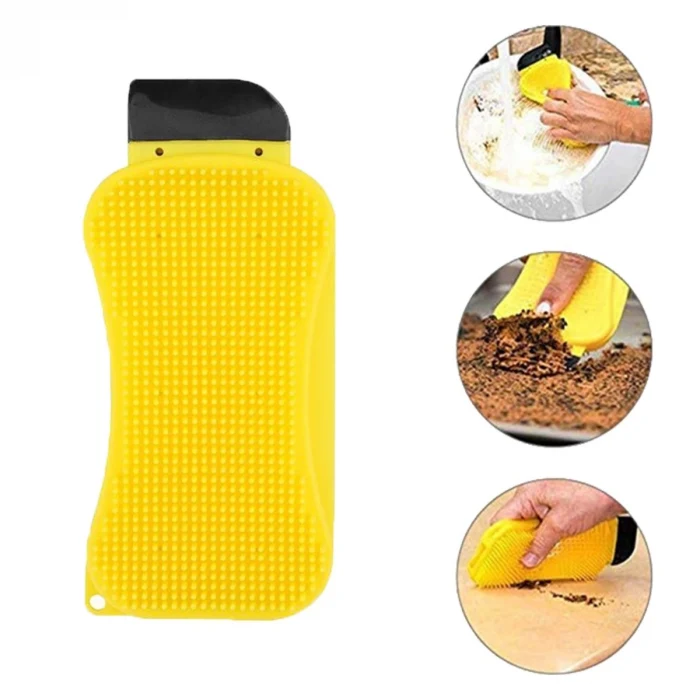 Çok Fonksiyonlu Deterjan Hazneli Pratik Bulaşık Yıkama Fırçası (5124)