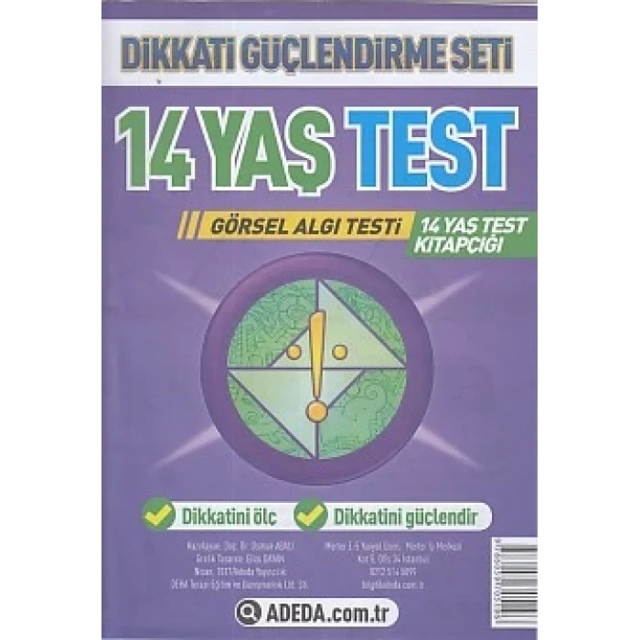 Dikkati Güçlendirme Seti 14 Yaş Test