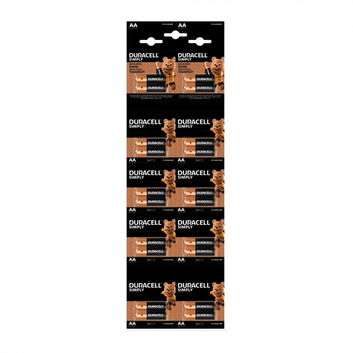 DURACELL KALEM PİL ALKALİN 20 PARÇA (5124)