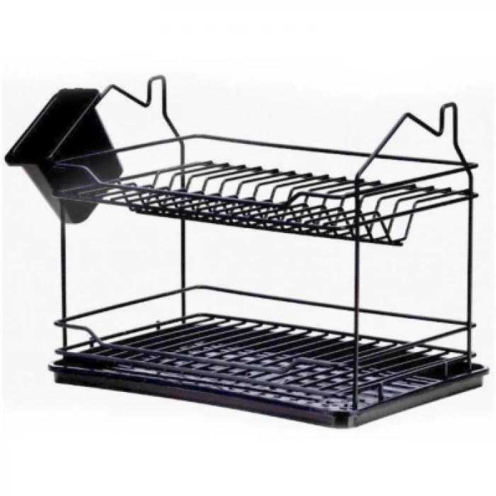 ,EVİM 2 KATLI TABAKLIK SİYAH (5124)