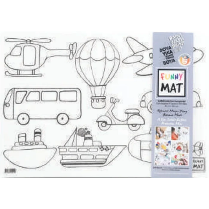 Funny Mat - İş Makineleri Ve Taşıtlar 33,5 x 48 cm