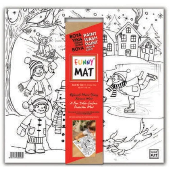 Funny Mat - Karlı Bir Gün 40x40cm