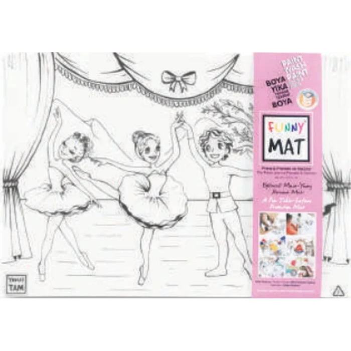 Funny Mat - Prens İle Prenses Ve Dansçılar 33,5 x 48 cm