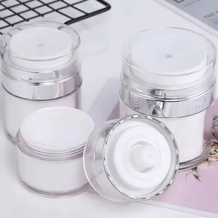 Hava Pompalı Doldurulabilir Vakumlu Krem,Fondoten Sıvı Kozmetik Ürün Şişesi (5124)