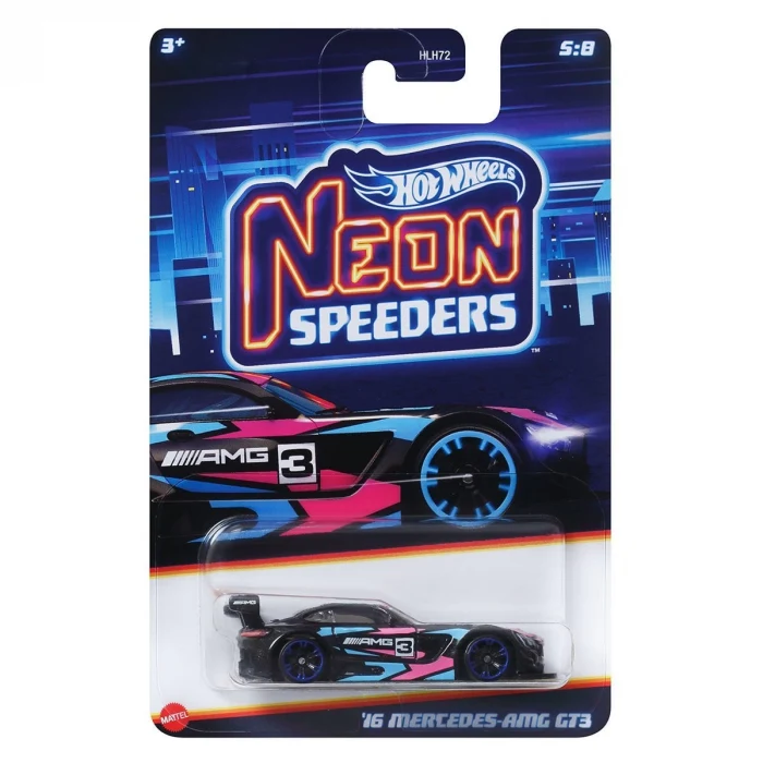 HLH72 Hot Wheels Neon Yarışlar Temalı Arabalar 10 adet koli ile satılır. Koli fiyatıdır.