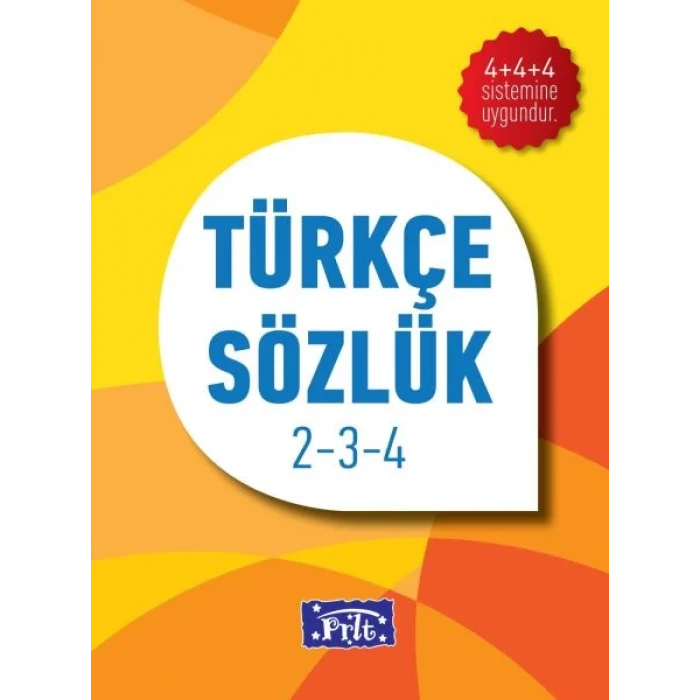 İlköğretim Türkçe Sözlük Karton Kapak 2-3-4