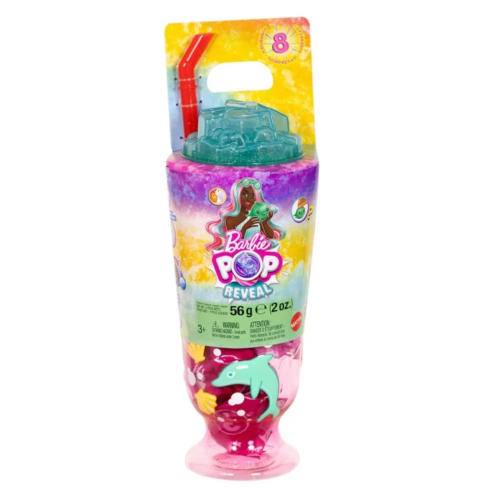 JKF60 Barbie POP Reveal Sürpriz Bebek - Mor Saçlı