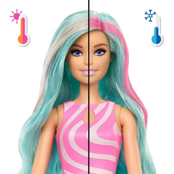 JKF62 Barbie POP Reveal Sürpriz Bebek - Mavi Saçlı