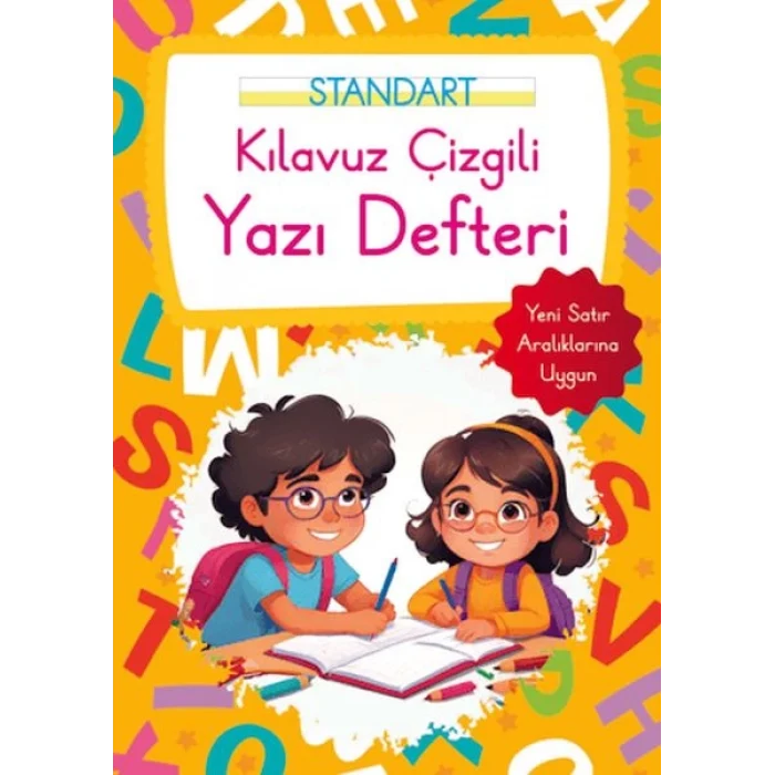 Kılavuz Çizgili Yazı Defteri Büyük Boy - Turuncu