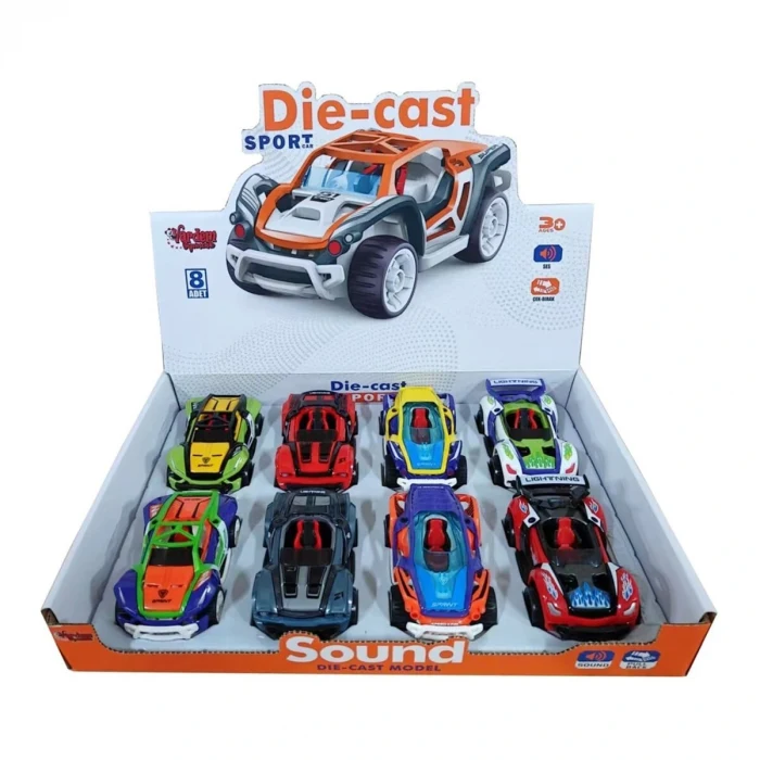 KLX600-399 ÇEK BIRAK DIE-CAST SESLİ SPOR(Belirtilen fiyat, tekli satış için adet fiyatıdır.)