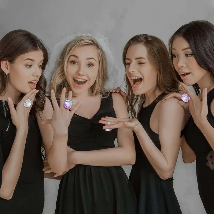 Kristal LED Parti Yüzük Seti (6&apos;lı) (5124)