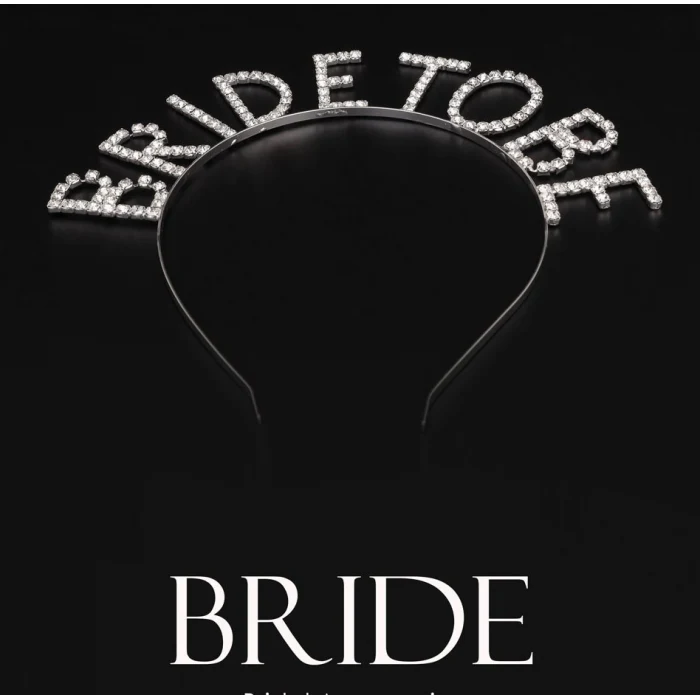 Kristal Taşlı Gümüş Renk Bride To Be Gelin Tacı (5124)