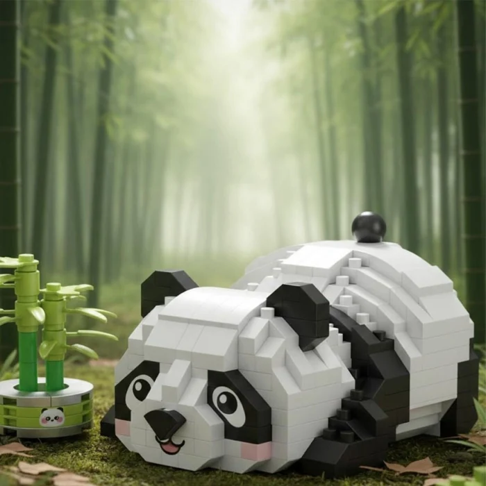 LZ-8804 LOZ DİNLENEN PANDA 340 PARÇA BLOCK OYUNCAK