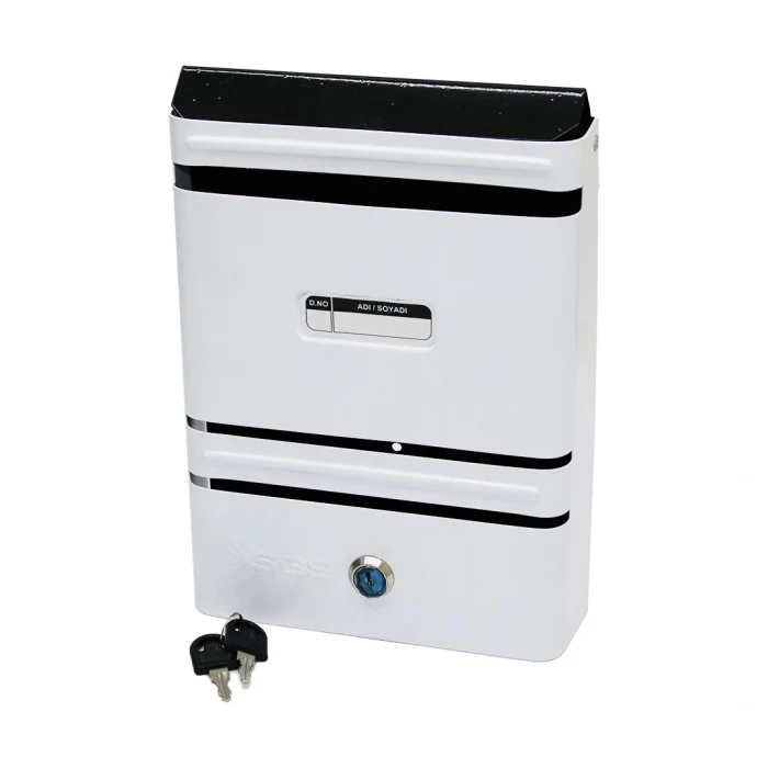 METAL BEYAZ POSTA KUTUSU (5124)