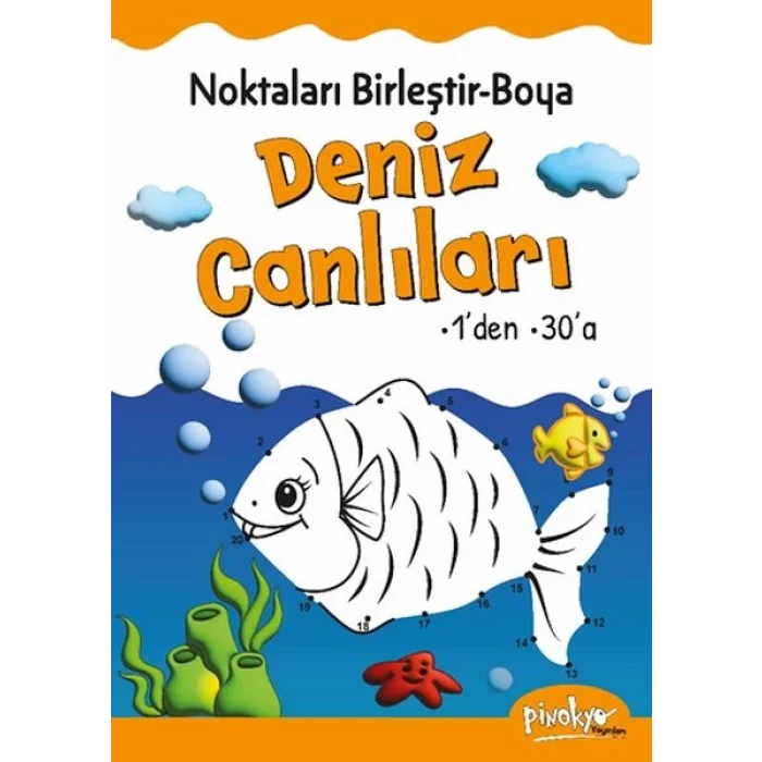 Noktaları Birleştir-Boya Deniz Canlıları-1’den 30’a