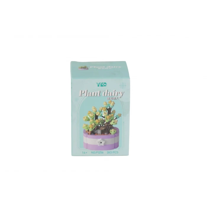 P1256 PANLOS SİMÜLASYON ÇİÇEK SERİSİ 263 PARÇA BLOCK OYUNCAK