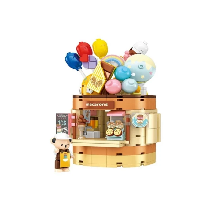 P881201 PANLOS TEDDY BEAR KOLEKSİYONU DONDURMA DÜNYASI 354 PARÇA BLOCK OYUNCAK