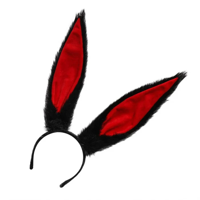 Peluş Malzemeden İmal Mega Boy Şekil Verilebilir Tavşan Kulağı Siyah 14X43 cm (5124)