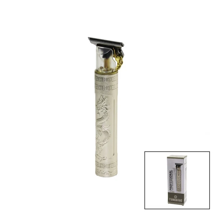 POWERTEC TR-8900 PARLAKSAKAL- ENSE- SAÇ ÇİZİM TRAŞ MAKİNESİ USB ŞARJ BASKILI GÖVDET BIÇAK HIZLI ŞARJ LİTYUM PİL (5124)