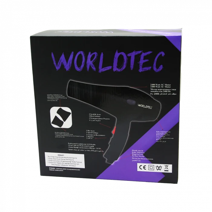 PRO PROFESSIONAL SAÇ KURUTMA - FÖN MAKİNESİ 2500W TURBO WT-5500 (5124)