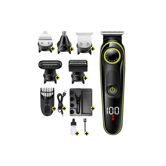 Saç &amp; Sakal Şekillendirici Tıraş Makinesi Erkek Bakım Seti 5 in 1 Ultimate (5124)