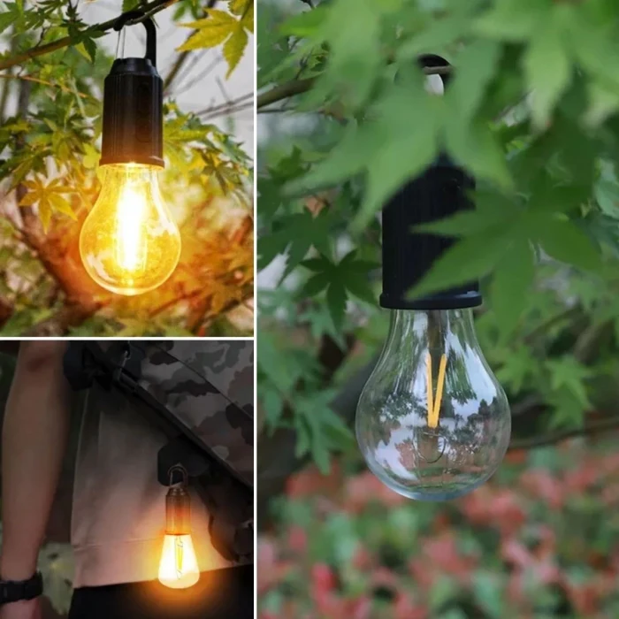 Şarj Olabilen 3 Farklı Mod LED&apos;li Kendiliğinden Asma Kancalı Kamp,Dış Cephe Lambası (5124)