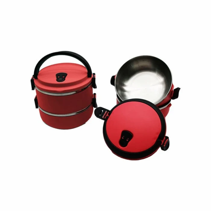 Sefer Tası Yemek Termosu Saklama Kabı Termosu 2li - Koyu Pembe (5124)