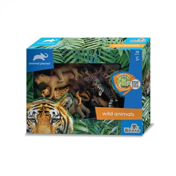 SH-D58011 Vardem Kutulu 10 Parça Vahşı Hayvan Seti