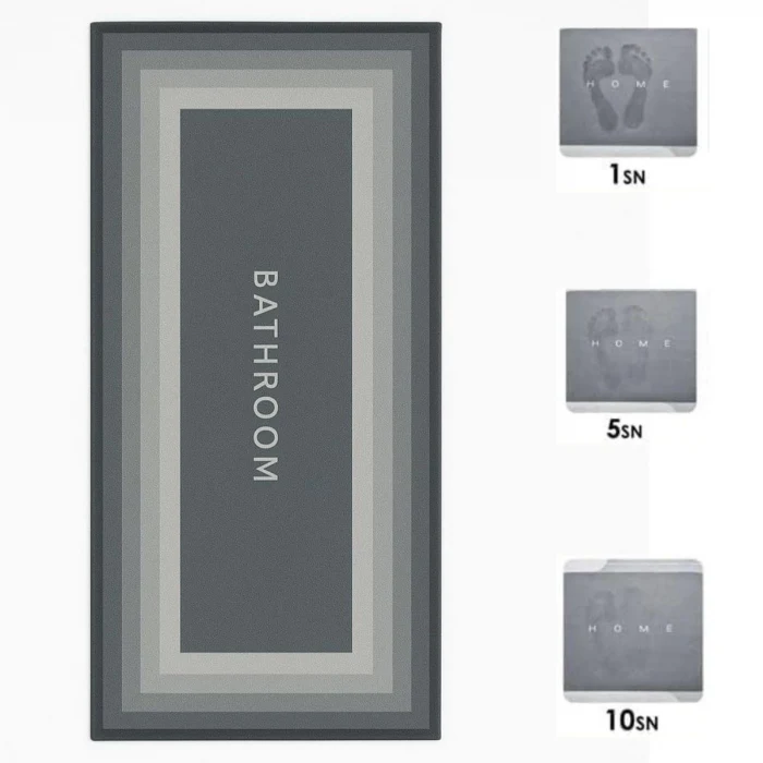 Sihirli Süper Su Emici Kaymaz Tabanlı Uzun Paspas 40*120 cm (5124)