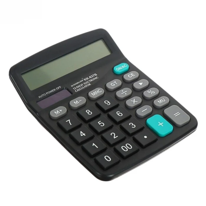 Standart Fonksiyonlu 12 Haneli Geniş LCD Ekran,Pill Masaüstü Hesap Makinesi (5124)