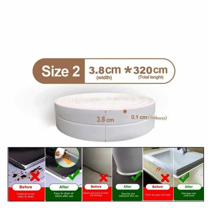 SU SIZDIRMAZ BANT BEYAZ 3.8CMX3.2MT (5124)