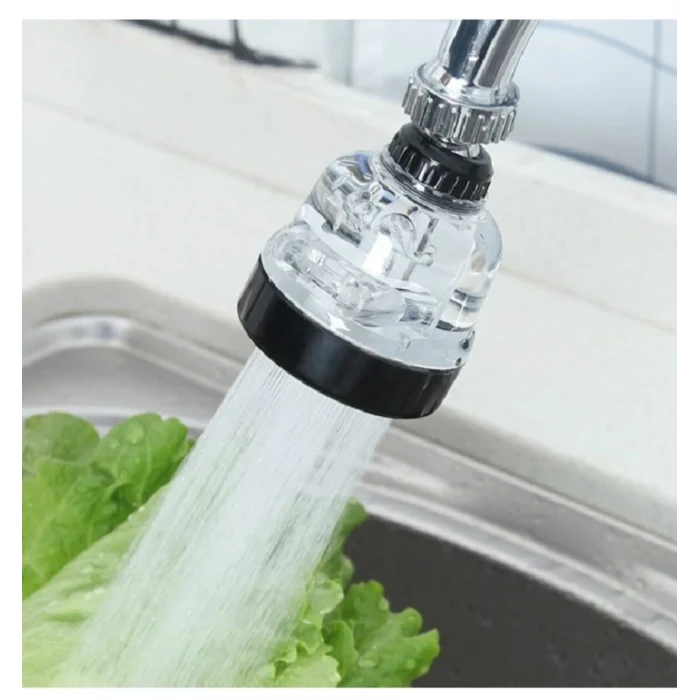 Su Tasarruflu  3 Fonksiyonlu  Oynar  Musluk Başlığı - Şeffaf (5124)