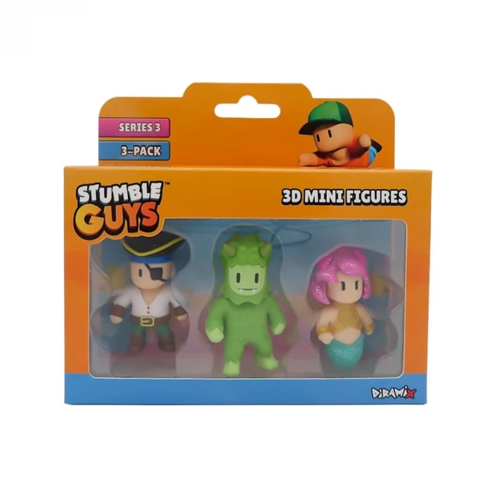TUY23000 Stumble Guys 3lü Mini Figür